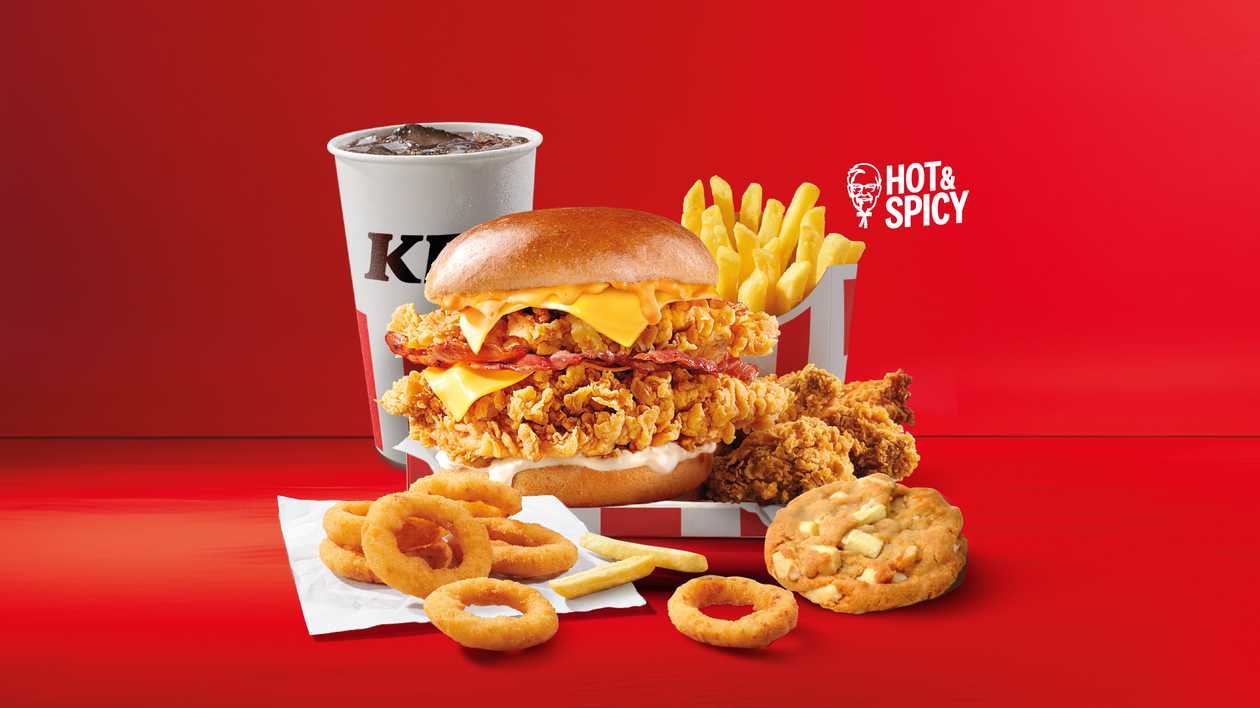 Kentucky Cheese Double Grander Burger Box Meal