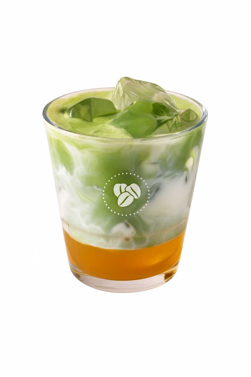 Mango Matcha Iced Latte