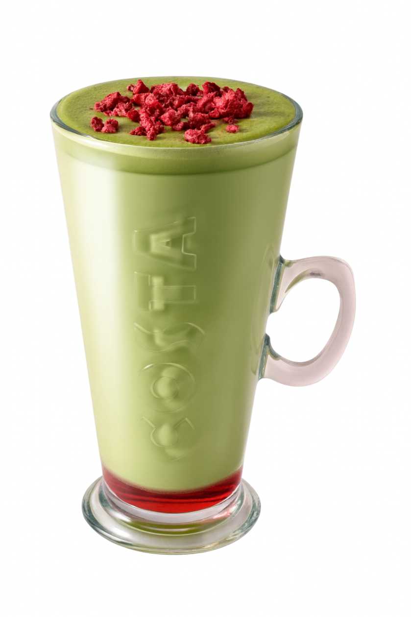 Raspberry Matcha Latte
