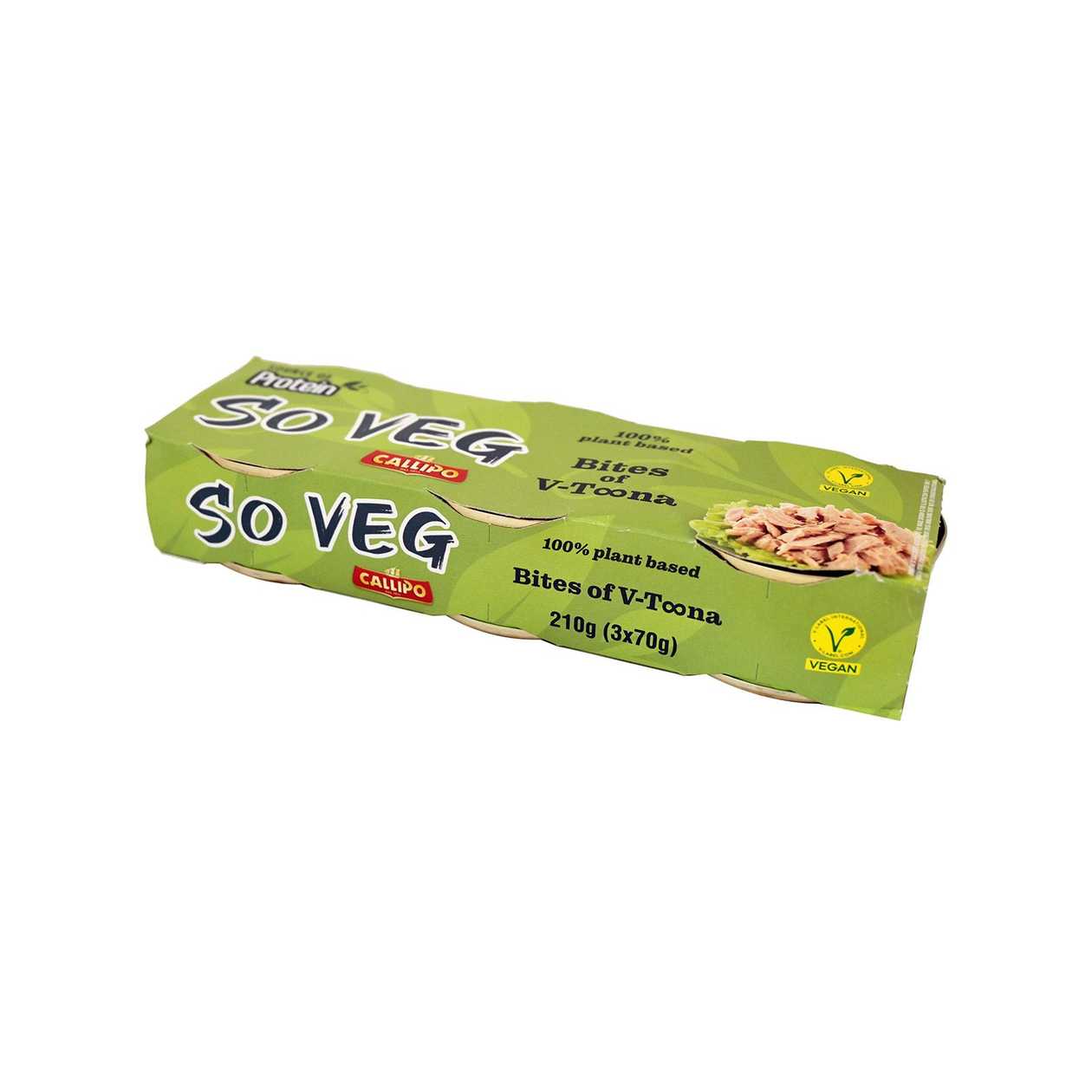 So Veg Bites of Veg-Toona, 100% plant based, Callipo, 210g