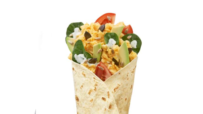 Jajecznica Awokado Wrap