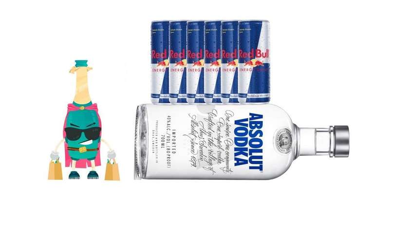Absolut 🌾 + 6x Red Bull 🐂