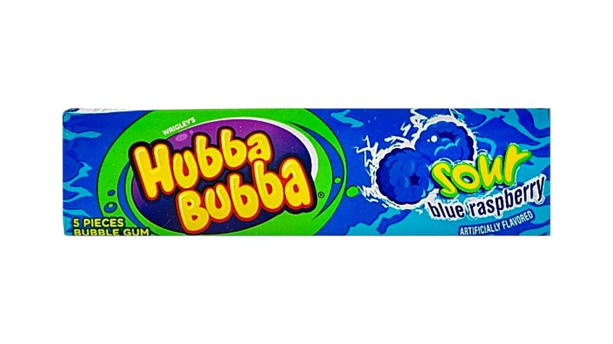 Hubba Bubba Bubble Gum Sour Blue Raspberry 40g