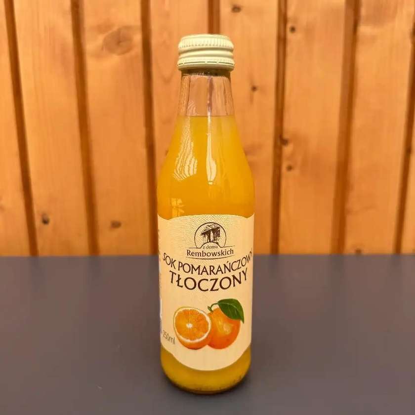 Sok tłoczony od Rembowskich 0,25l POMARAŃCZA