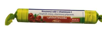 Intact Grape Sugar Roll with Vitamin C Cranberry 40g