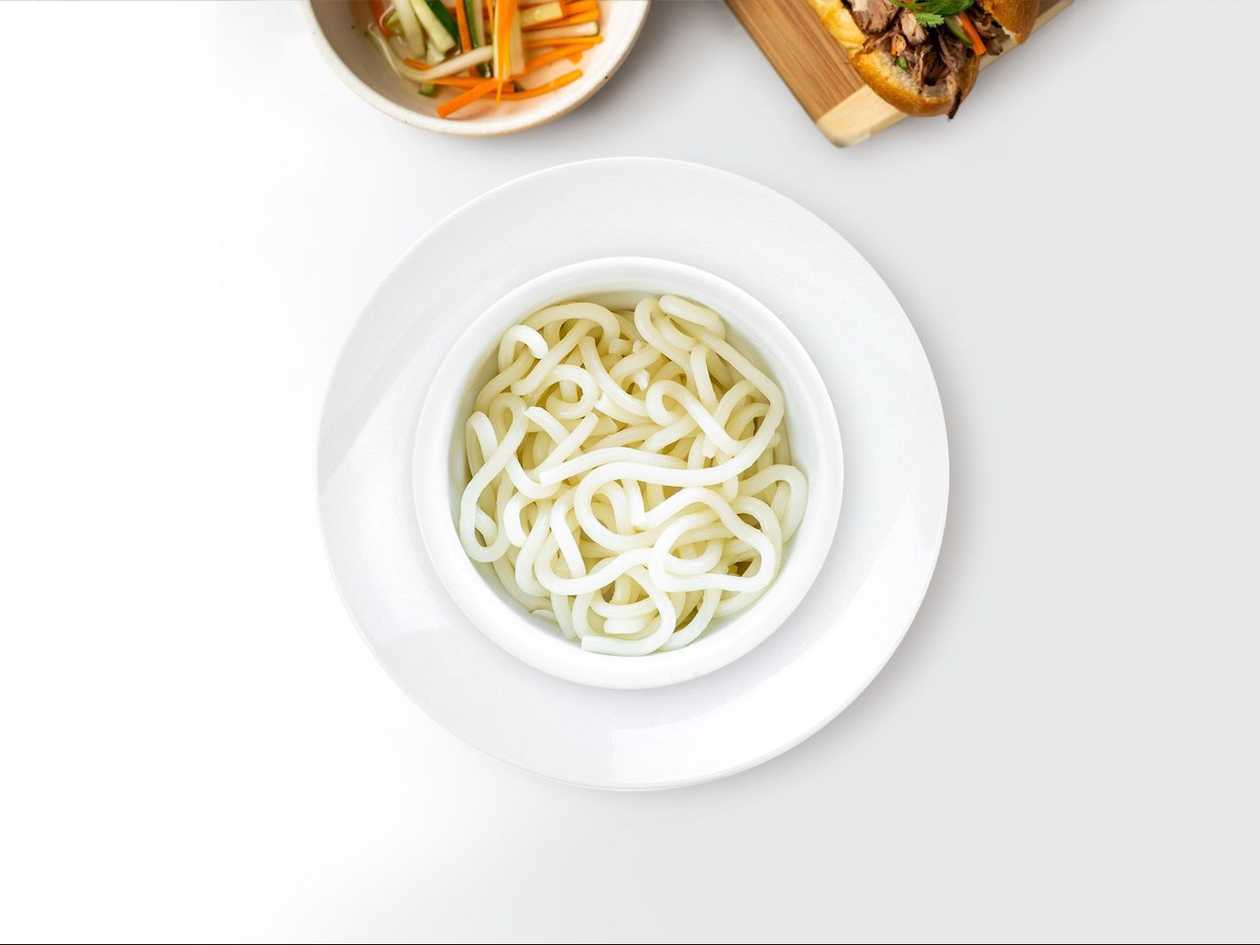 Japanese udon noodles