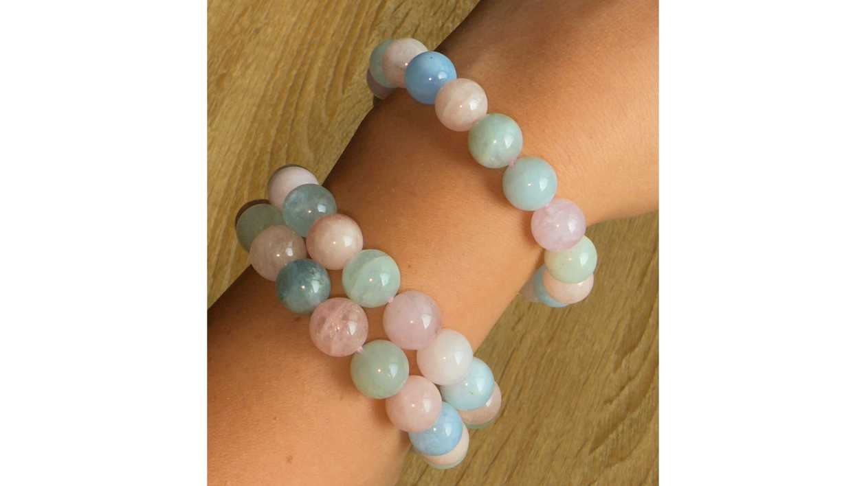 💗🌸Morganite Bracelet ~ The Heart’s Whisper