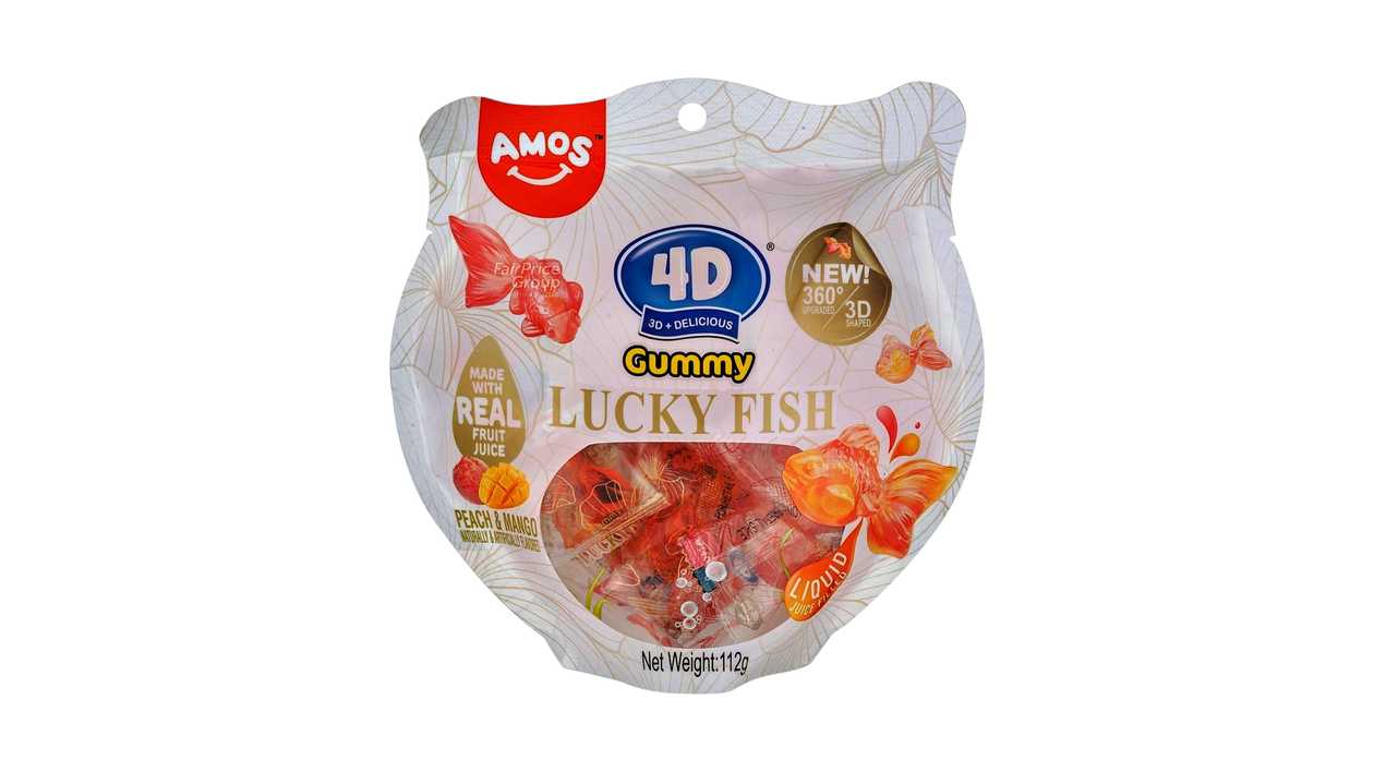 Amos 4D Gummy Lucky Fish 112g