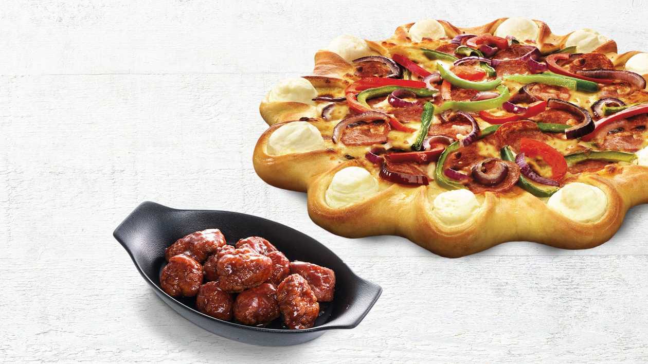 Large Crown Pizza + Wing Street 10 τεμ.