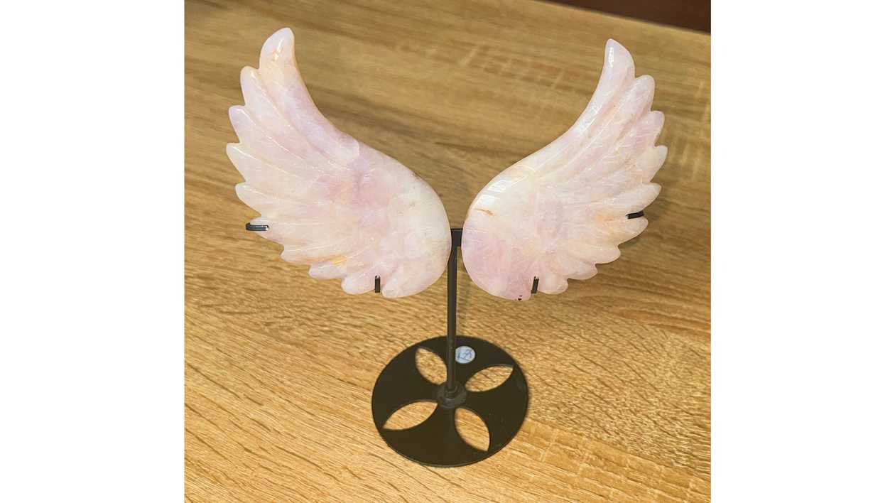 Guardian Angelic Rose Quartz Wings🌹