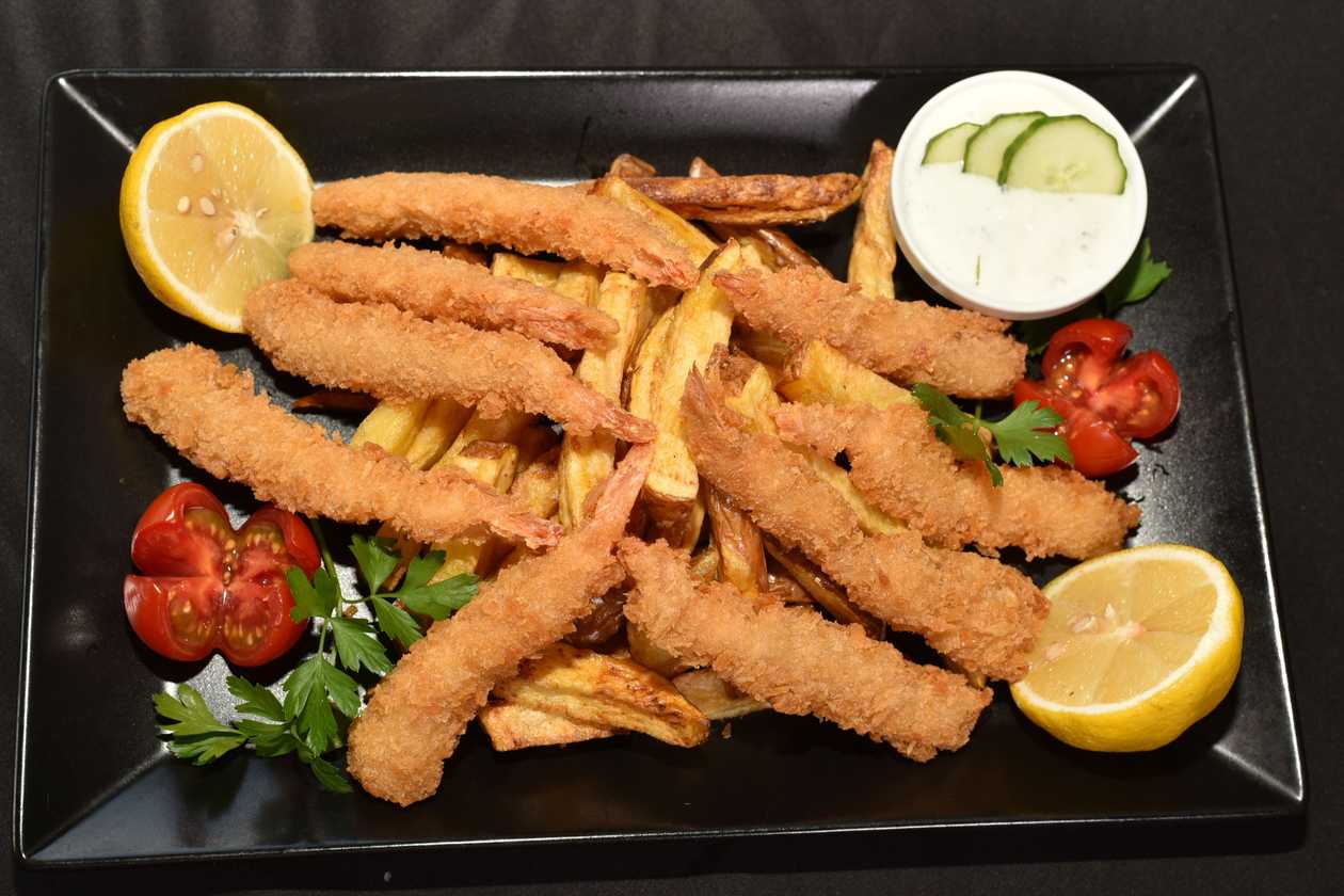 Meniu creveți pane 400g