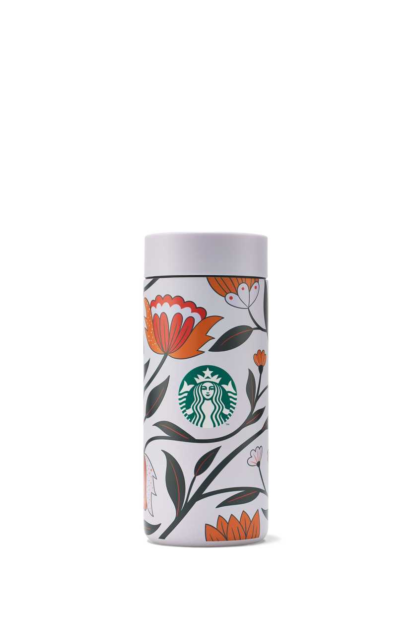 911171730 - Stainless Steel Tumbler with Flowers 12oz