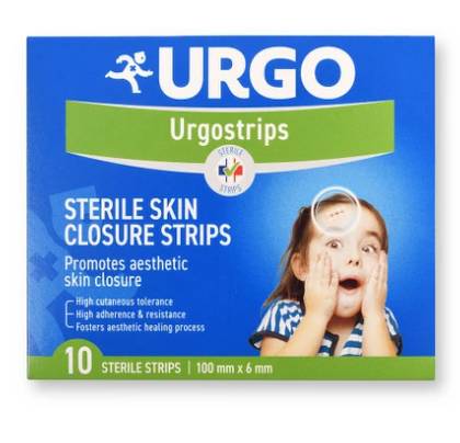 URGO STRIPS 100X6MM WOUND CLOSURES 10PCS