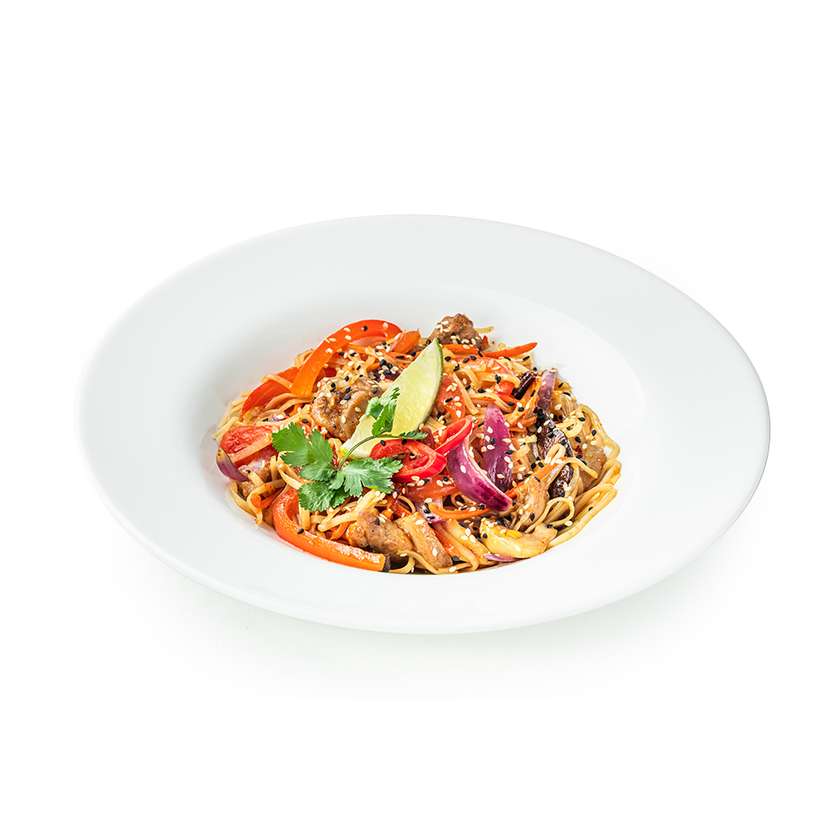 Локшина з куркою та овочами (350г)