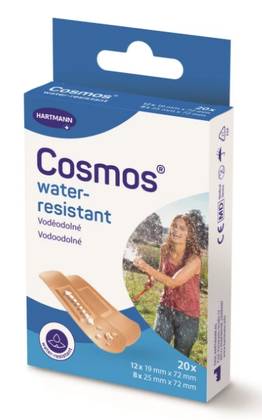 Cosmos Waterproof Plasters, Size 2, 20 pcs