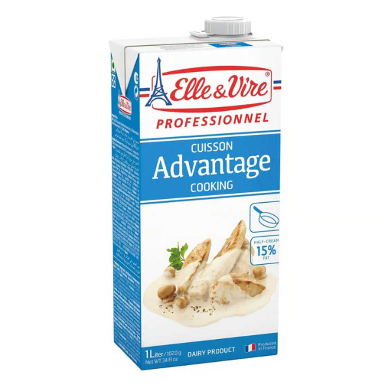 Elle & Vire Advantage Light 15% Fat Cooking Cream 1ltr