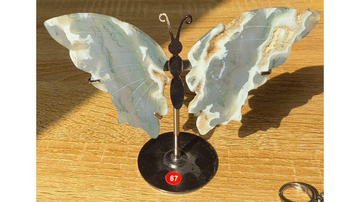 Moss Agate Butterfly Wings🦋