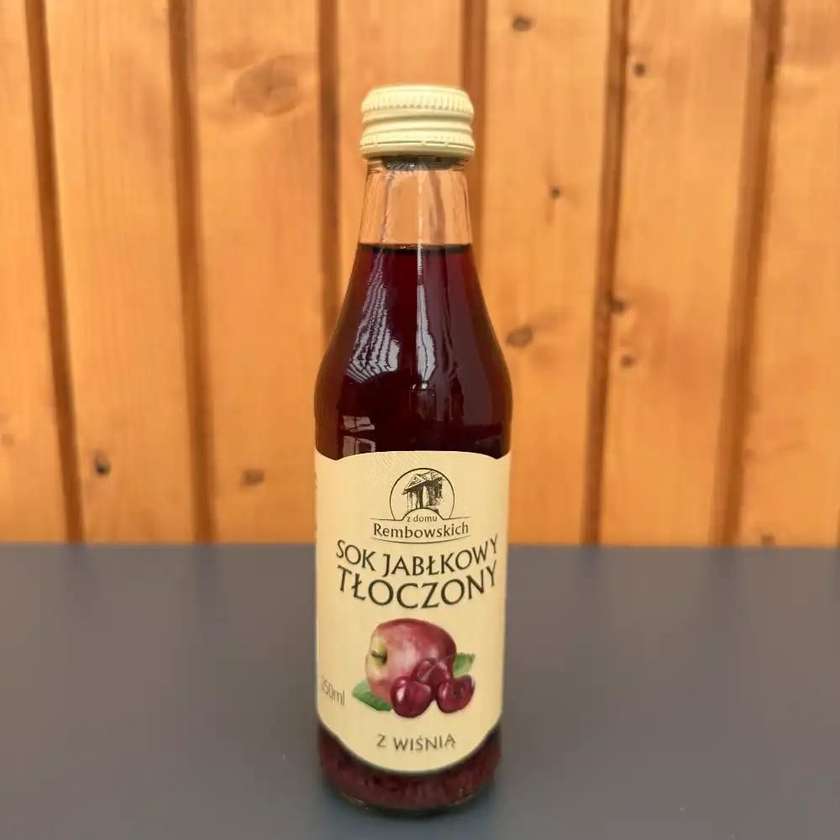 Sok tłoczony od Rembowskich 0,25l JABŁKO WIŚNIA