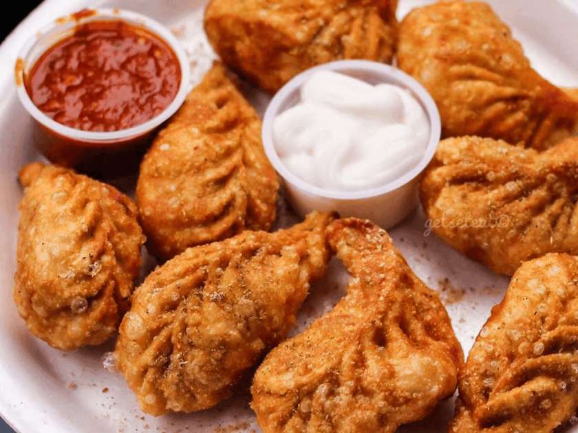 Vyprážané kuracie momos