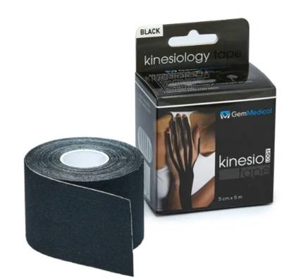 GM Kinesiology Tape 5 cm x 5 m Black