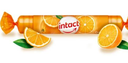 Intact Grape Sugar with Vitamin C Orange 16pcs