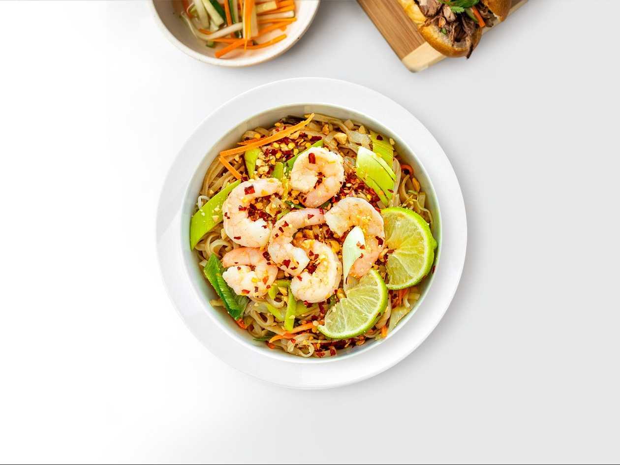 Pad Thai with shrimps