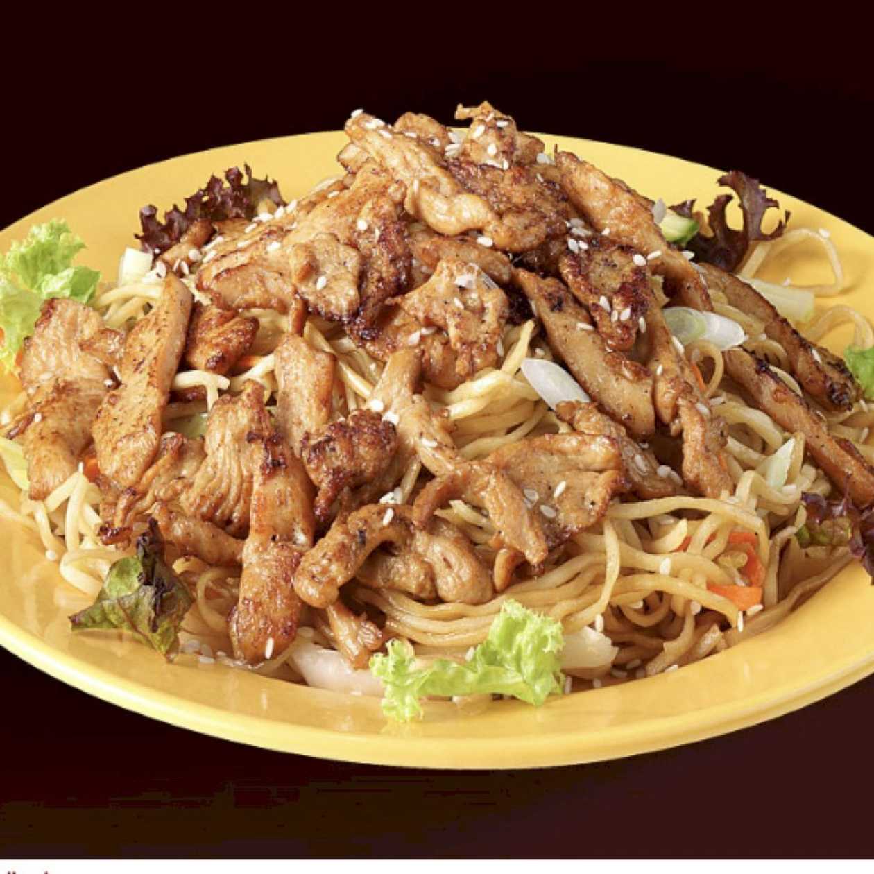 Grilled Chicken with Sesame and Noodles