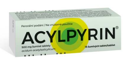 ACYLPYRIN 500 mg 15 effervescent tablets