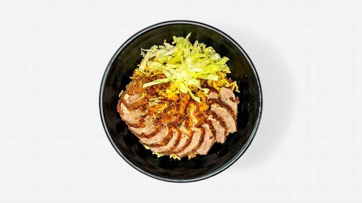 Crispy Duck with Curry Vegetables