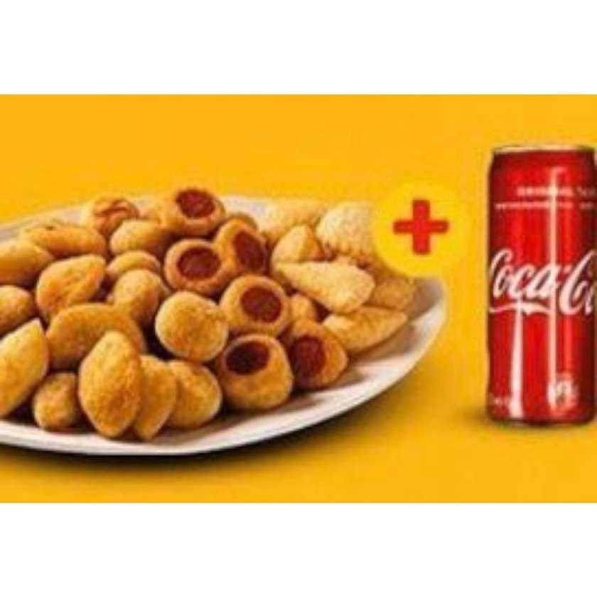 20 Mini Mixed Savory Bites + Coca Cola