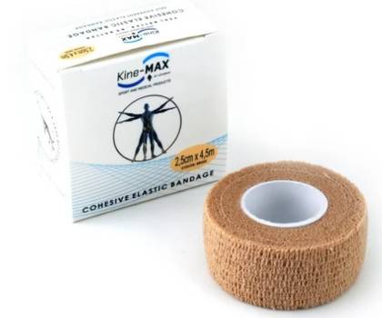 Kine-MAX Cohesive Elastic Self-Fixing Bandage 2.5cm x 4.5m Skin Tone