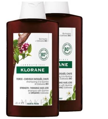 KLORANE Shampoo with Cinchona and Edelweiss 400ml DUO