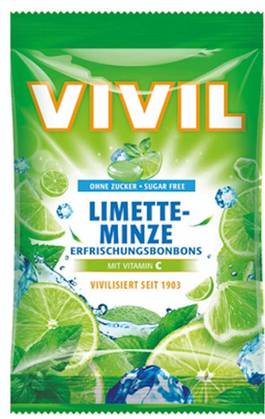 Vivil Lime-Peppermint + Vitamin C Sugar-Free 60g