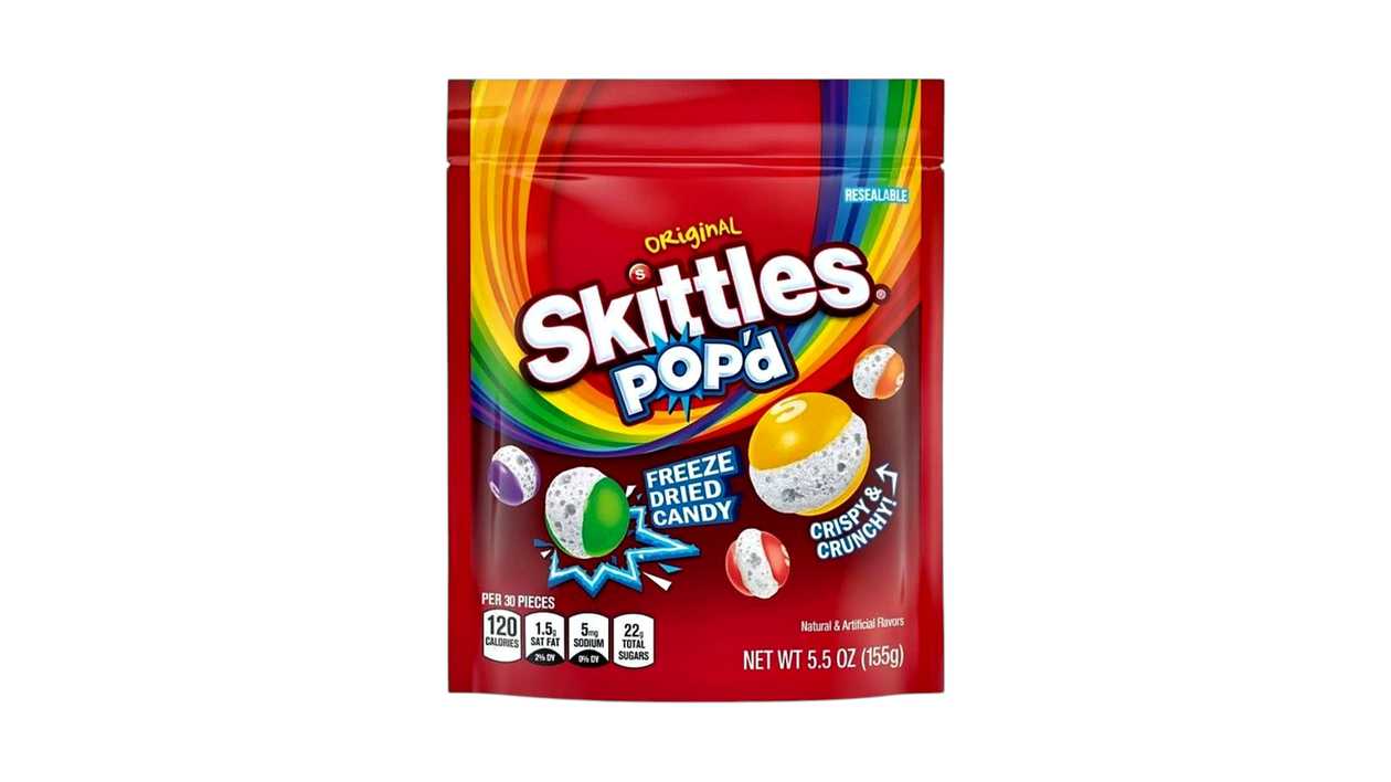 Skittles POP'd Freeze Dried Candy Original 155g