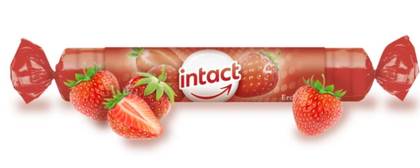 Intact Grape Sugar with Vitamin C Strawberry 40g