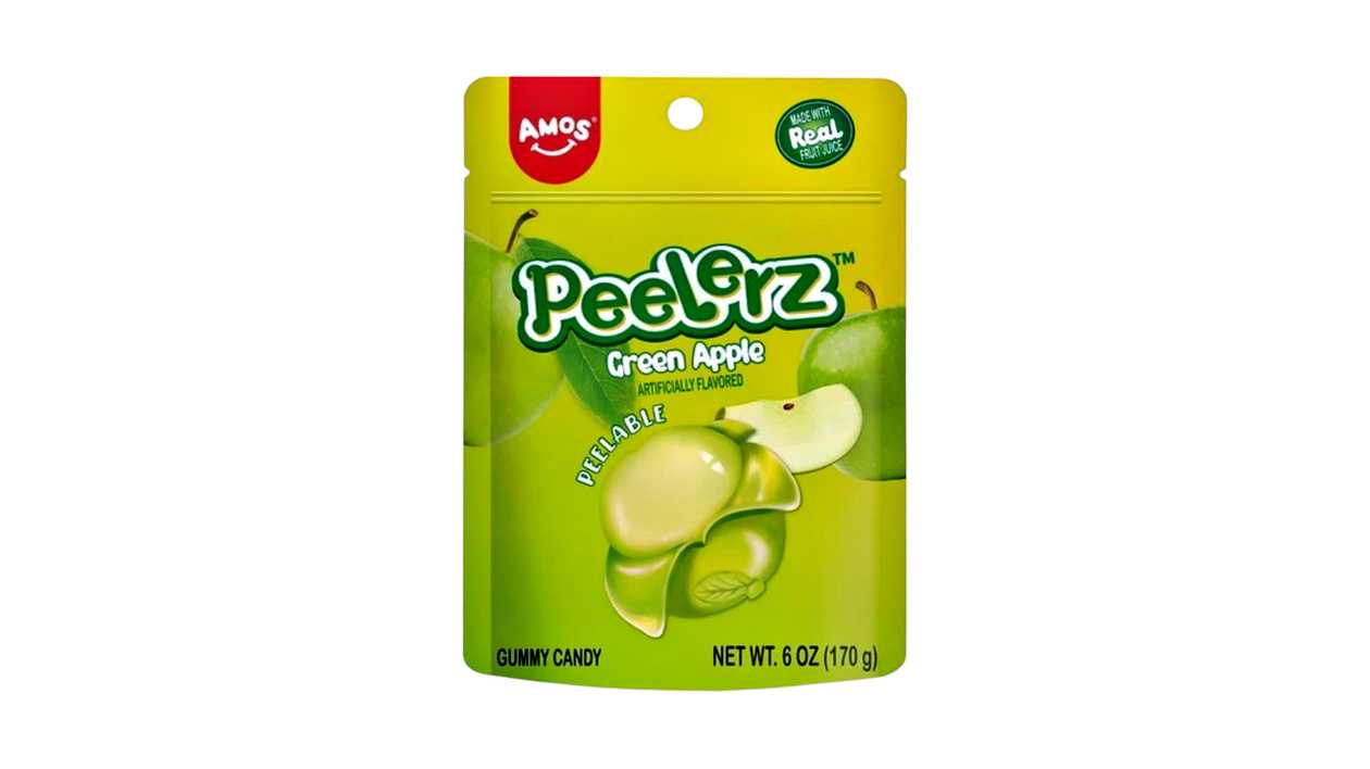 Amos Peelerz Green Apple Gummies 170g