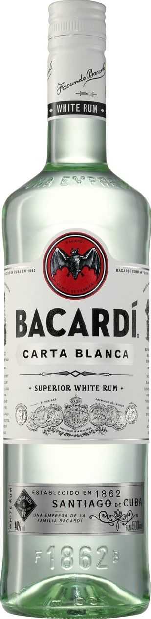 BACARDI CARTA BLANCA 1L 37.5%