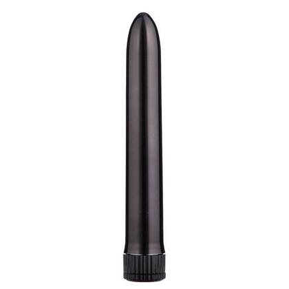 Classics Chrome Vib Slim Black Smooth Vibrator