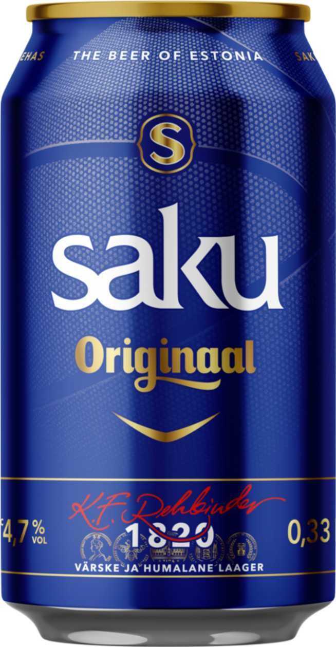 Saku ORIGINAAL purk 0.33L 4.7% Beer