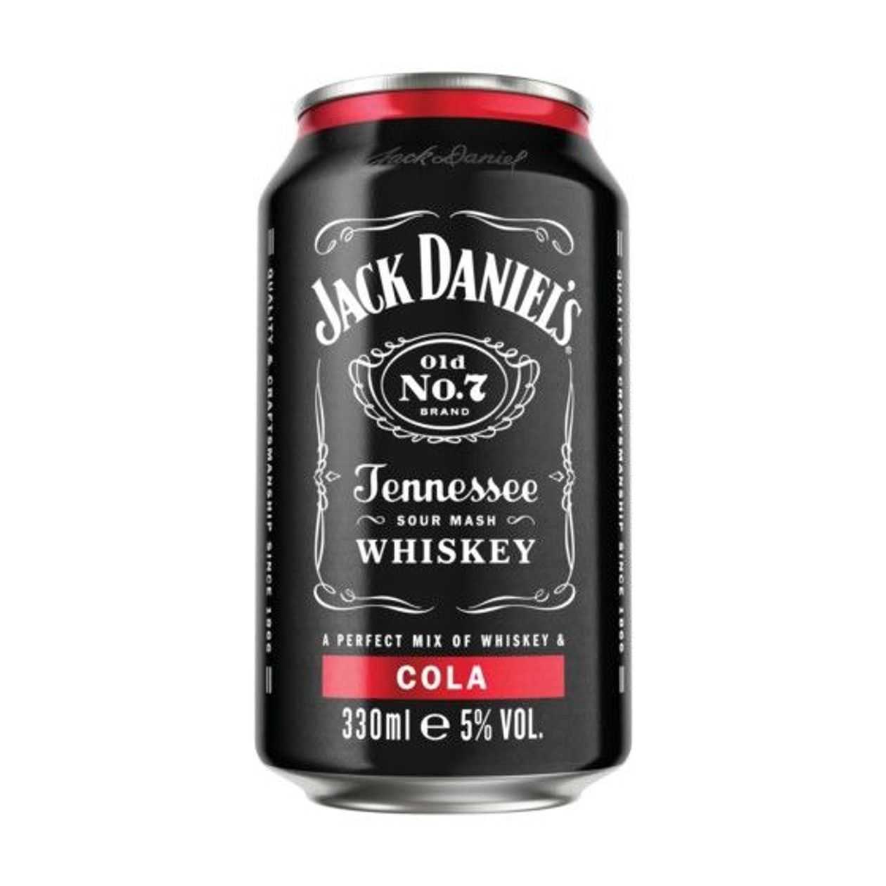 JACK DANIELS & COLA purk 0.33L 5%