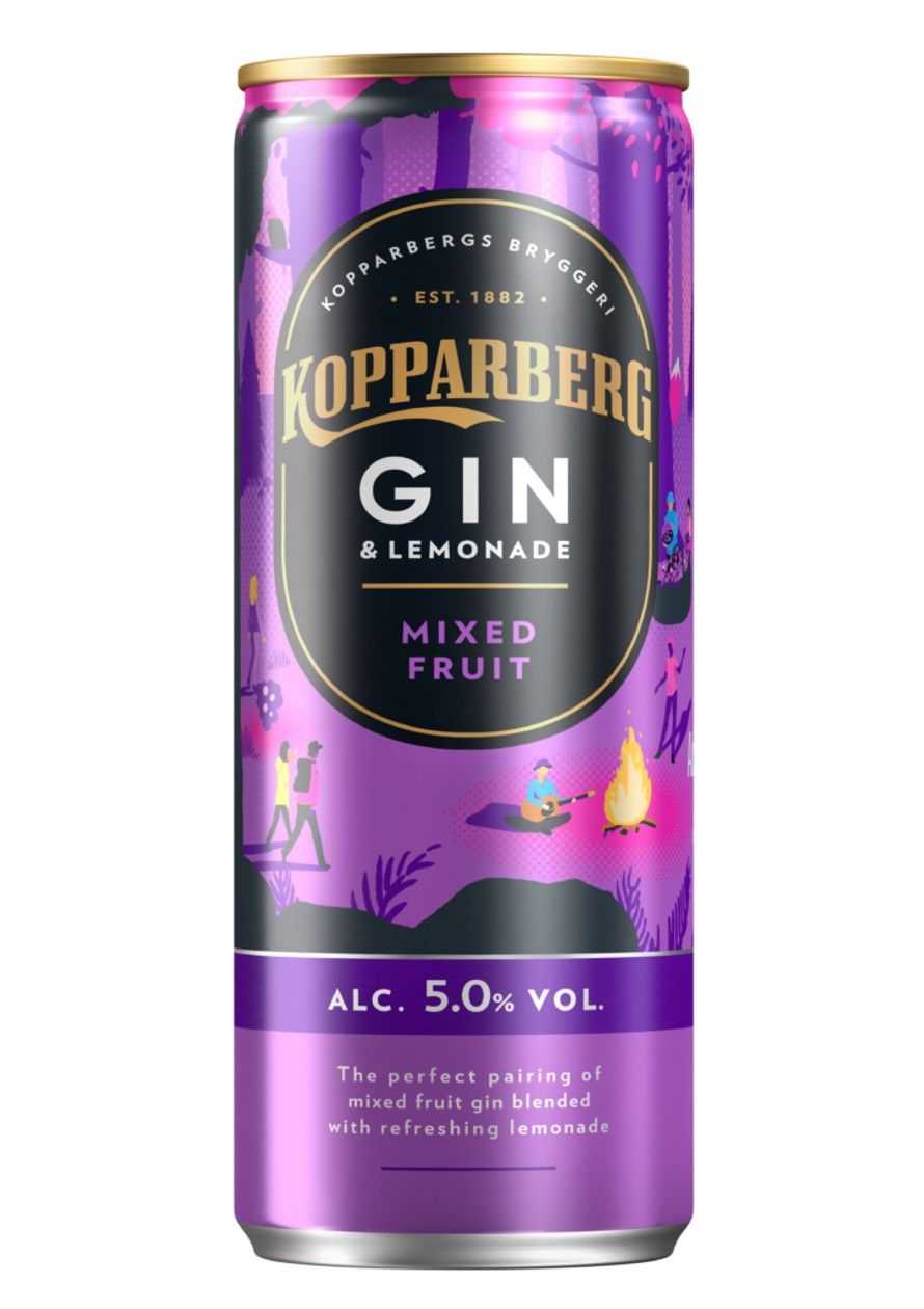 KOPPARBERG GIN & LEMONADE MIXED FRUIT purk 0.25L 5%