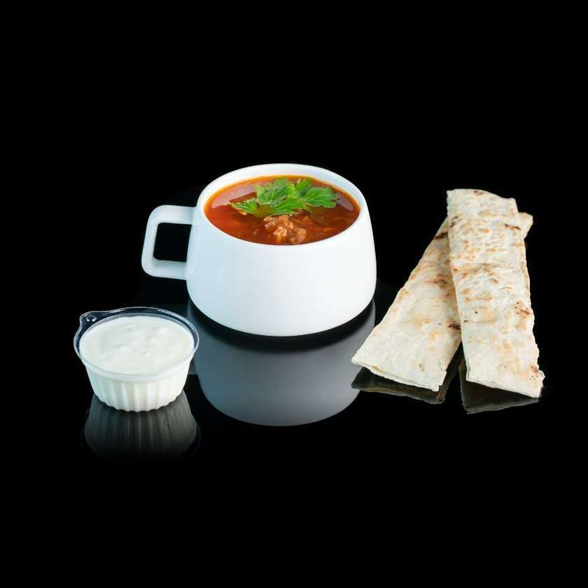 Borscht "Ukrainian" with Lavash