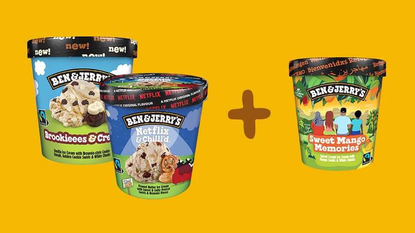 Ben & Jerry’s (2 pcs.) + Ben & Jerry’s Sweet Mango Memories (1 pc.)