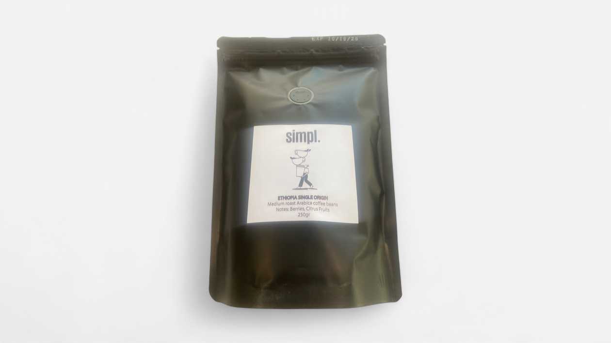 Ethiopian Single Origin Coffee Beans 250 gr