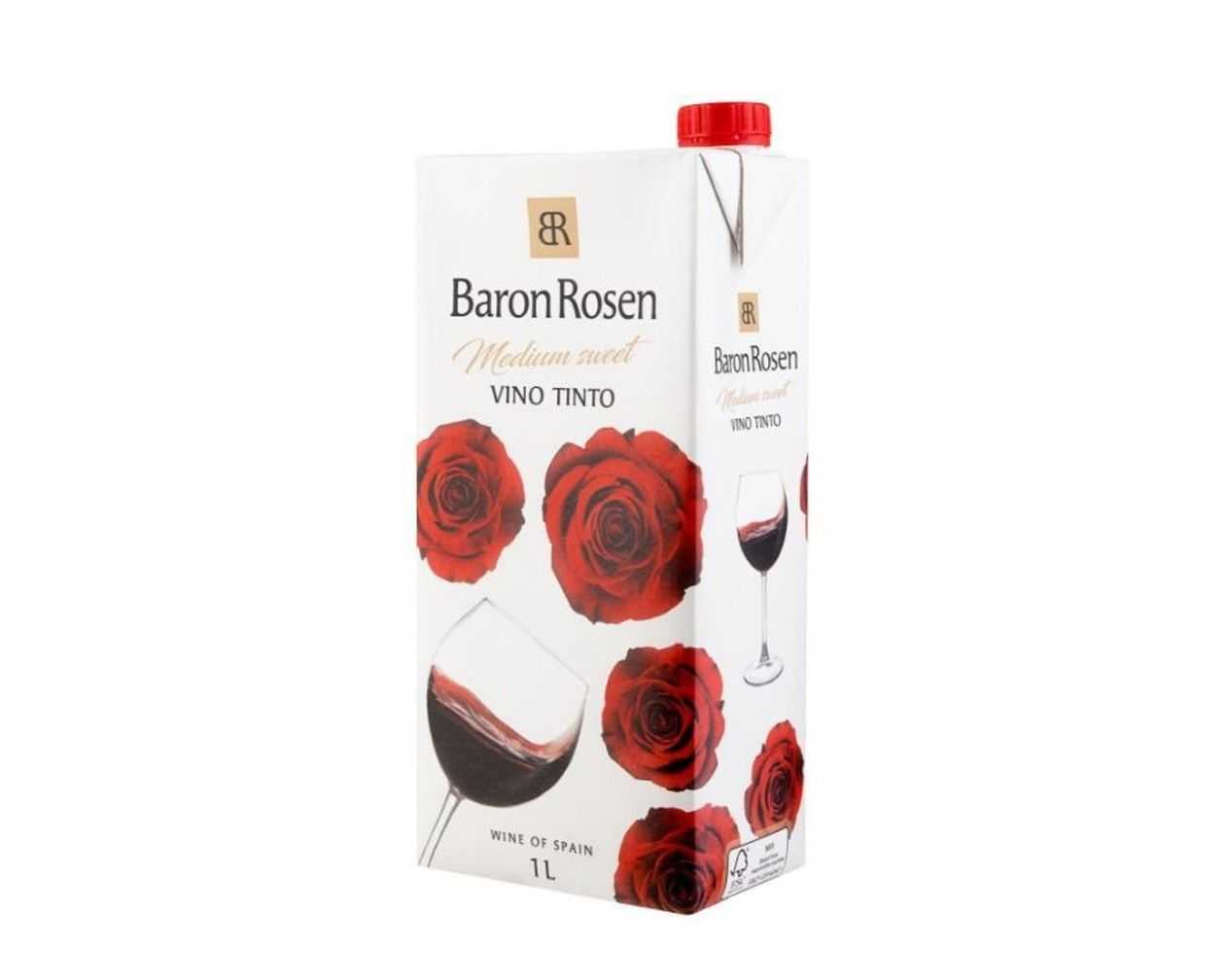 BARON ROSEN Vino Tinto Semi-Sweet 1L 11.5%