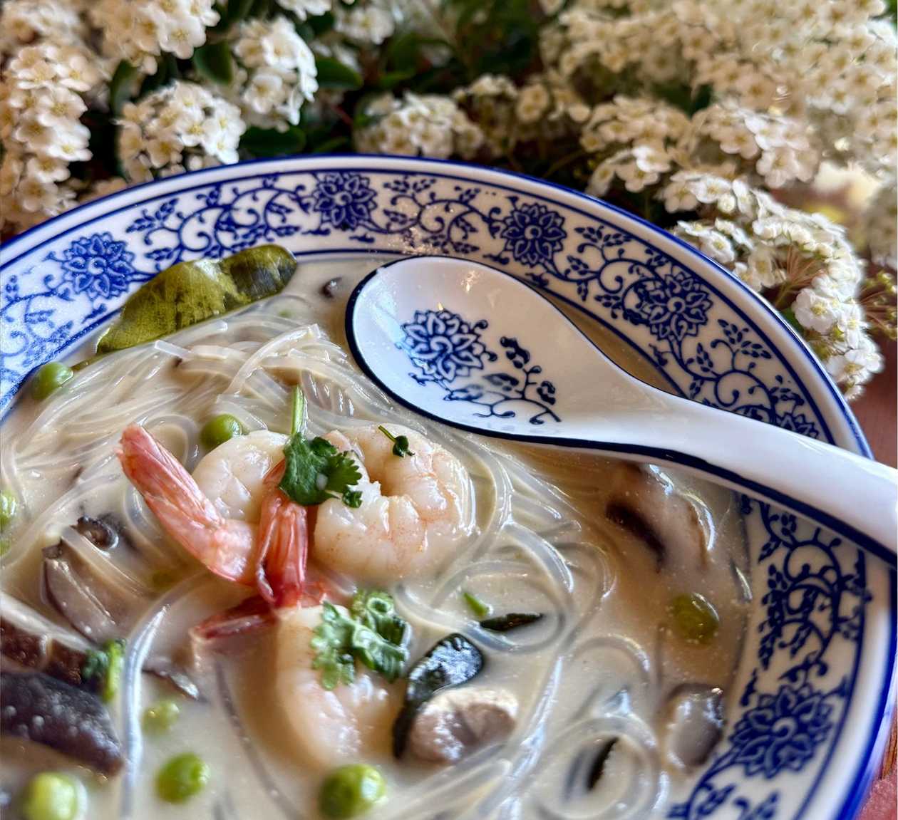 Tom Kha Gai z krewetkami