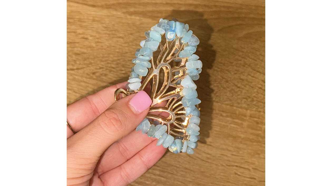 Siren’s Crown Aquamarine Hair Clip🧜‍♀️✨