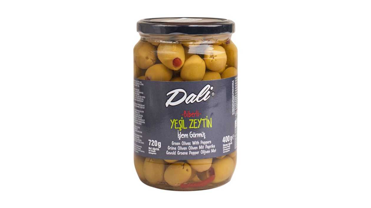 Dali Green Olives with Pepper 400g