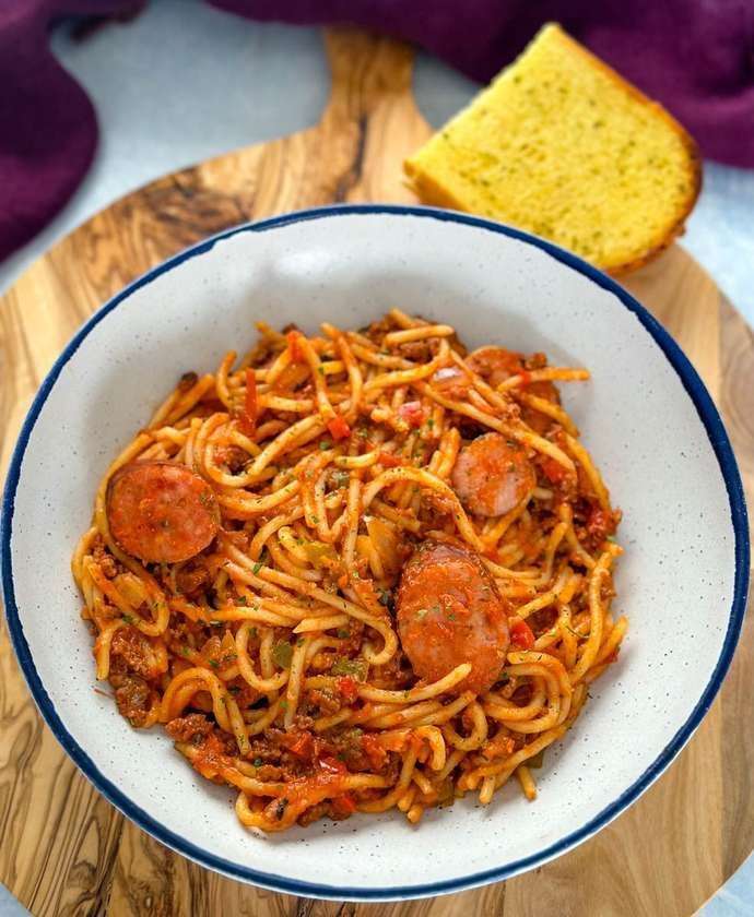 Sausage Noodles (Spaghetti)