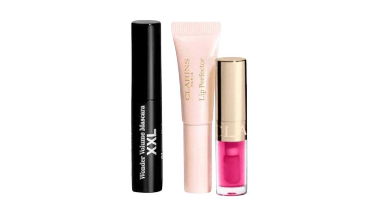 CLARINS  MAKE-UP ESSENTIALS SET 3X PRODUCTS TRAVEL SIZE  3666057327629